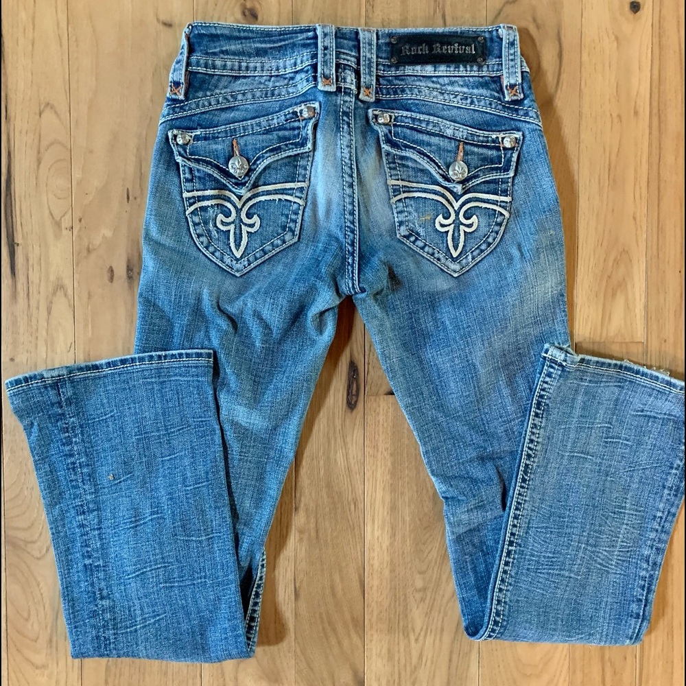 Rock Revival Stephanie Boot Cut Jeans, size 26